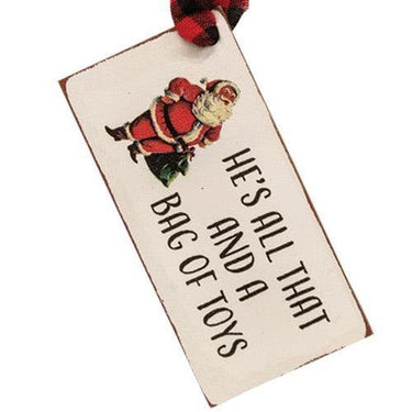 4 Set Christmas Present Wooden Gift Tags - The Fox Decor